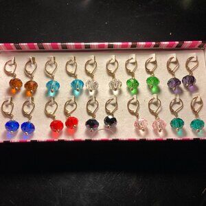 Boxed Set of 10 Pairs of Crystal Earrings - Friends Collection Garold C. Miller